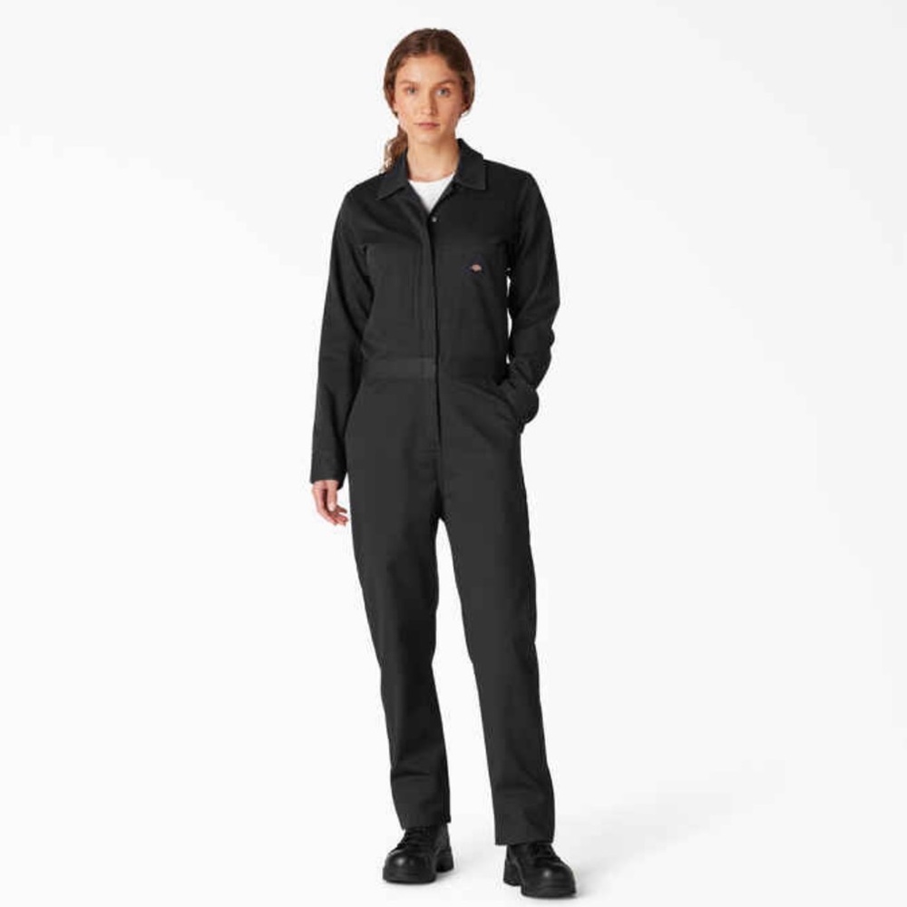 Dickies Long Sleeve Women’s Coveralls Black Size Large